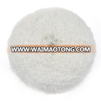 China Factory Car Care Products Professional Double-sided Lamb Wool Buffing Pad Wheel Auto wool polishing pad for car