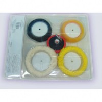 Professional made OEM design colorful car backing buffing plate pad kit